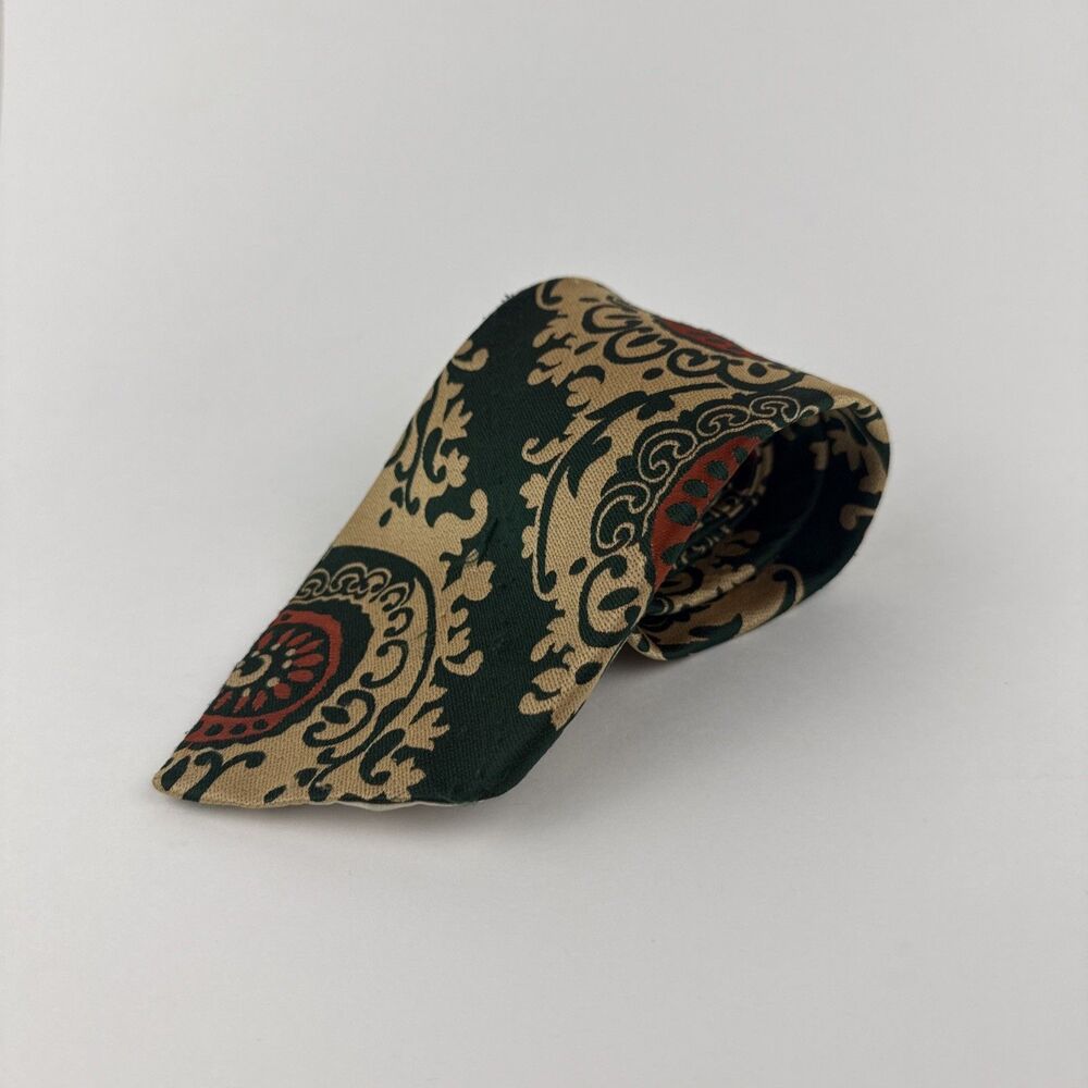 Wemlon by Wembley Wide Men's Tie 1970s Vintage: For Brown, Olive, Or Black Suit